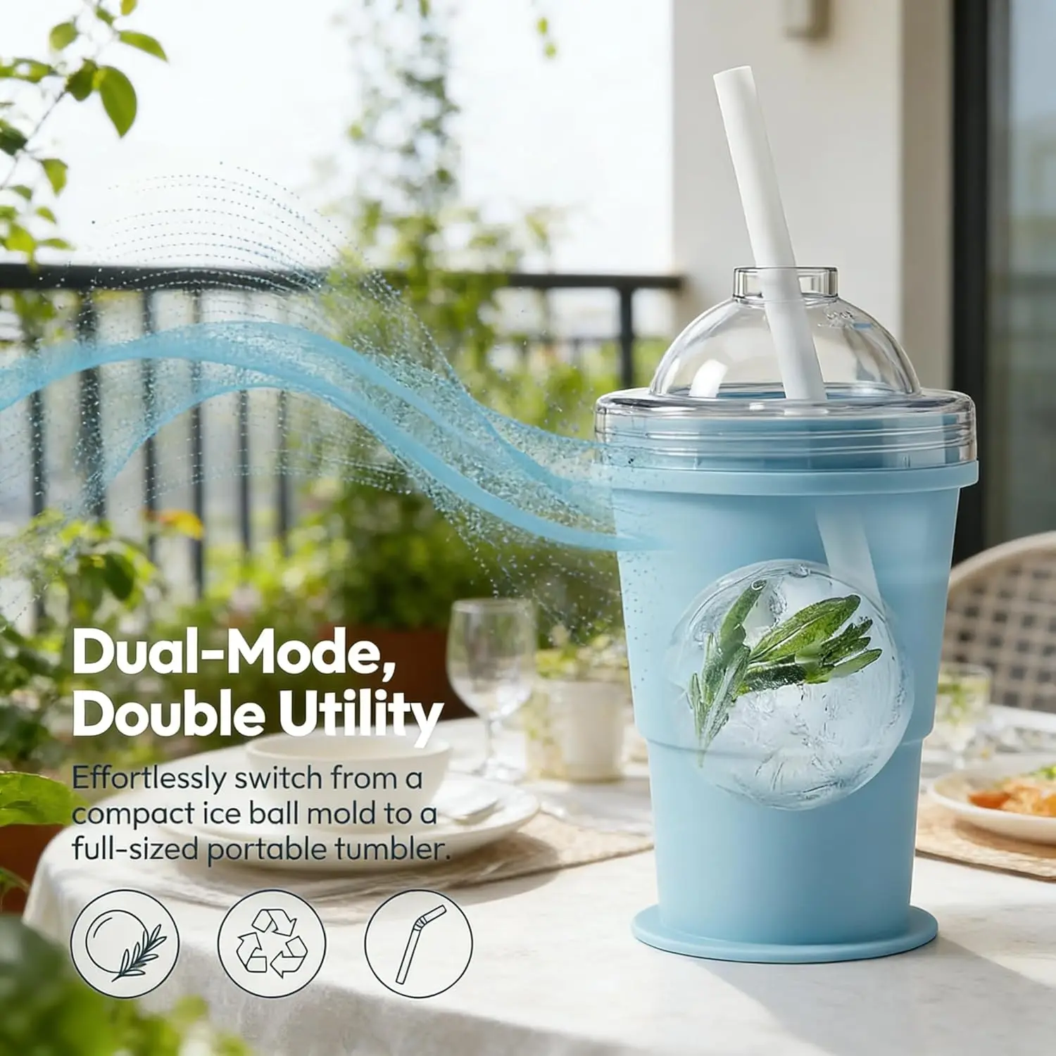 Coffee Equipment Holder - 2-in-1 Foldable Silicone Ice Ball Maker
