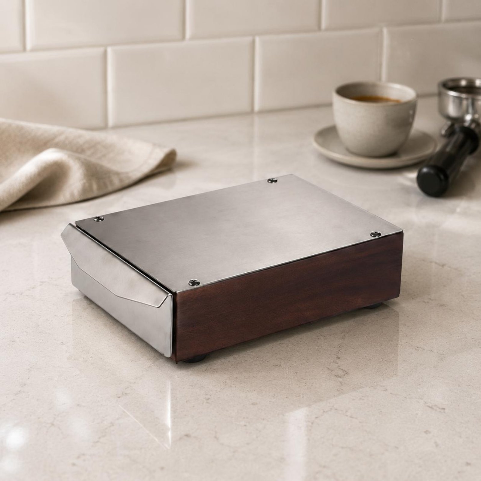 Espresso Knock Box Drawer Rust - Coffee Knock Box recensie en prijs