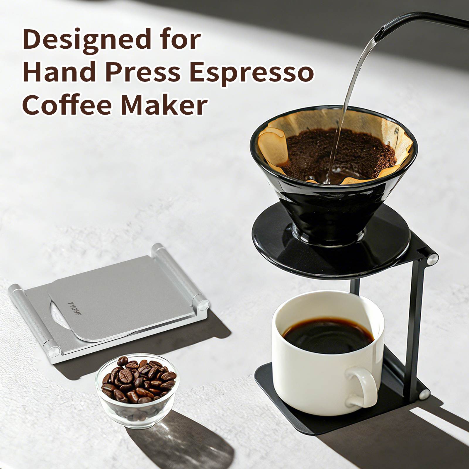 2026 Foldable Aluminum Alloy C - Coffee Equipment Holder recensie en prijs