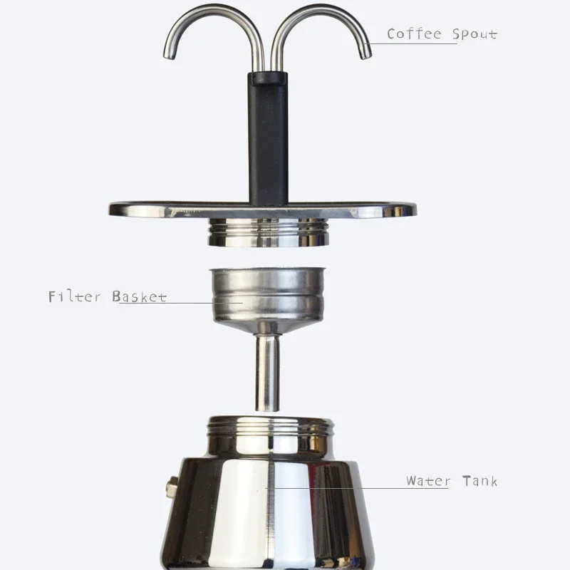 200ML Mini Moka Pot Double Tub - Coffee Equipment Tools recensie en prijs