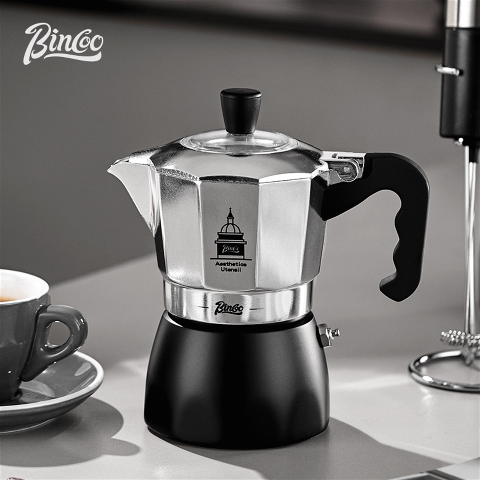 BINCOO Double Valve Moka Pot，E - Coffee Equipment Tools recensie en prijs