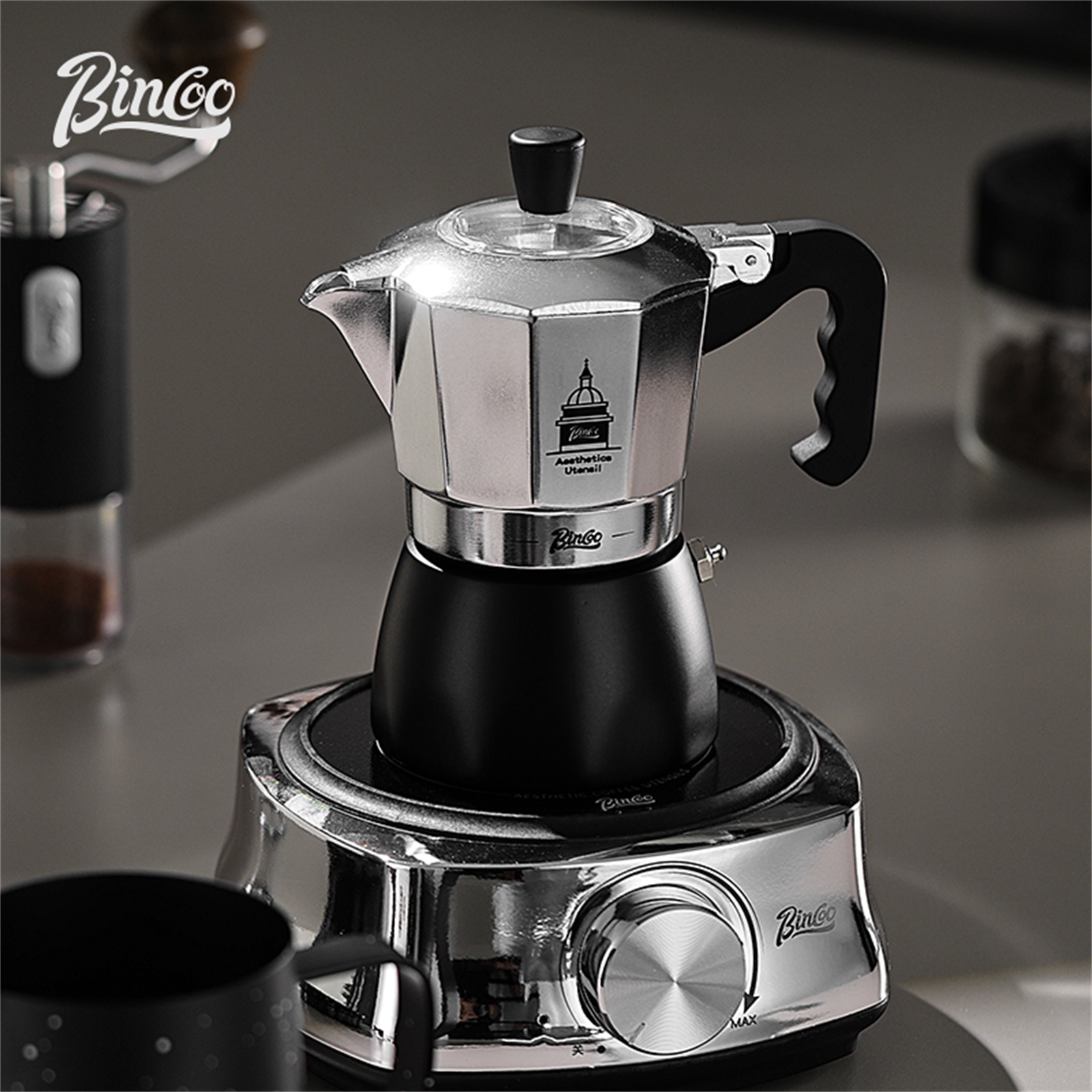 BINCOO Double Valve Moka Pot，E - Coffee Equipment Tools recensie en prijs