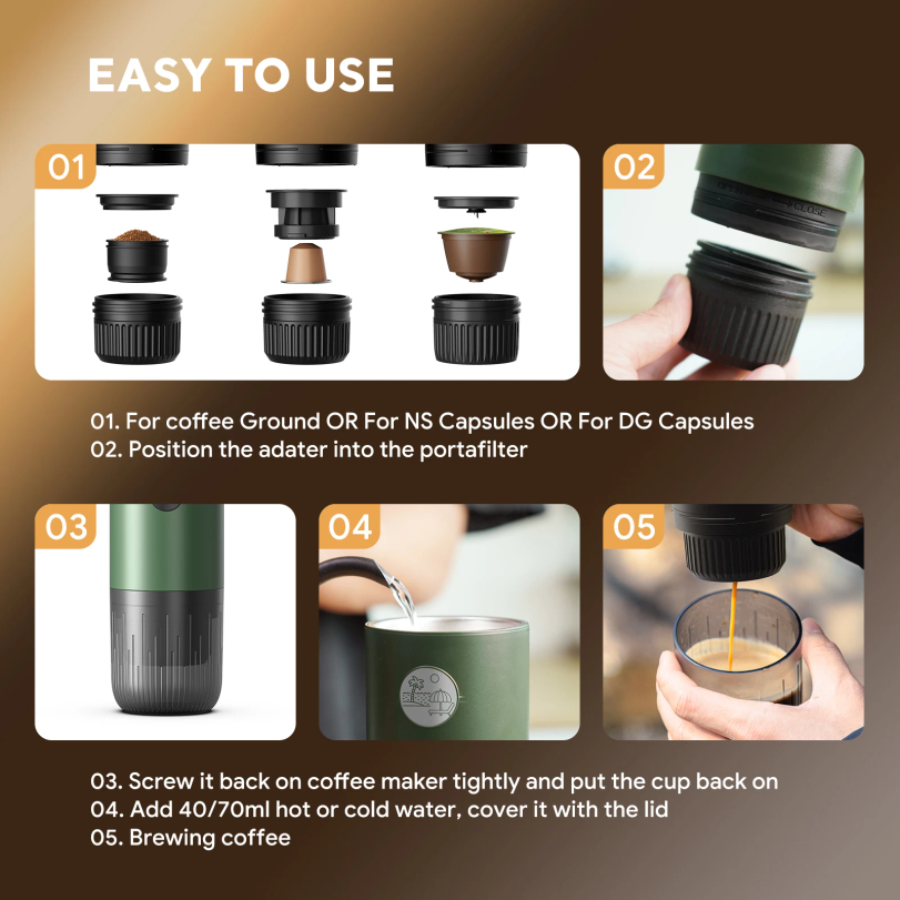 Portable Espresso Machine 3-in - Coffee Equipment Tools recensie en prijs