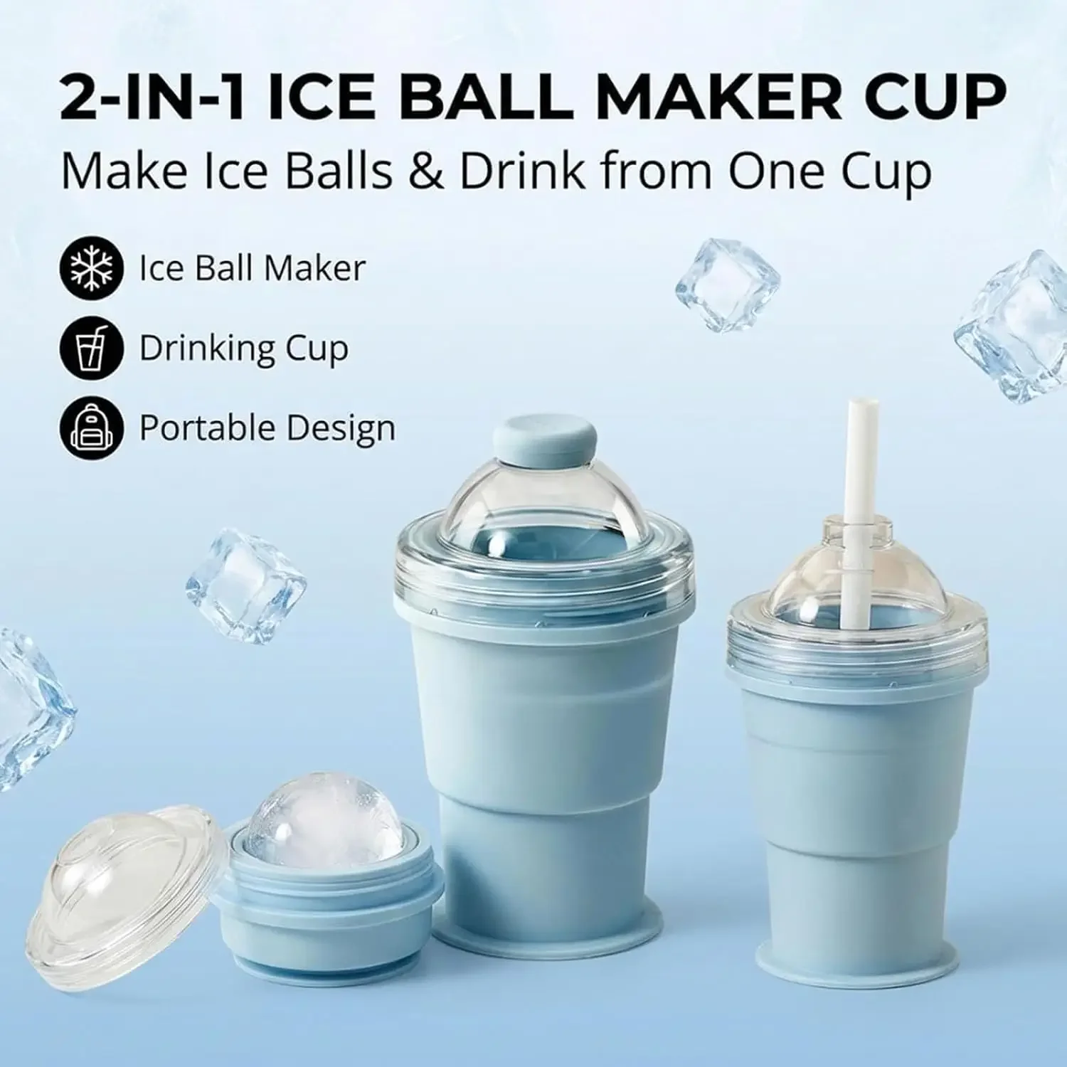 2-in-1 Foldable Silicone Ice B - Coffee Equipment Holder recensie en prijs