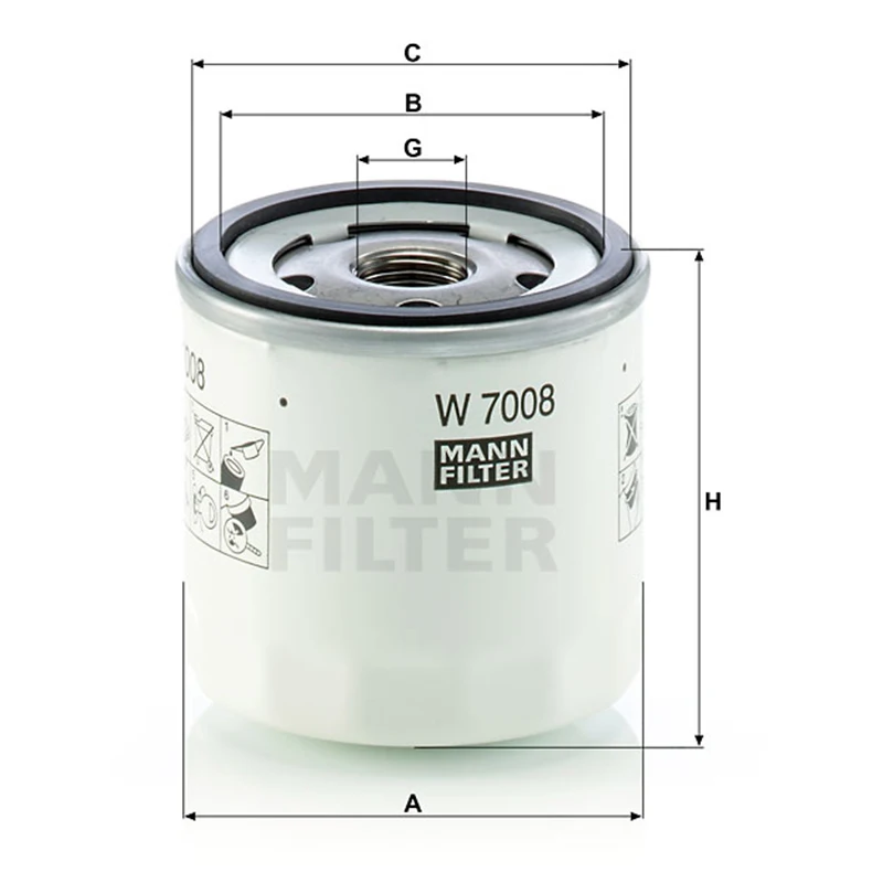 MANNFILTER W7008/W7150 Oil Fil - Coffee Equipment V60 recensie en prijs