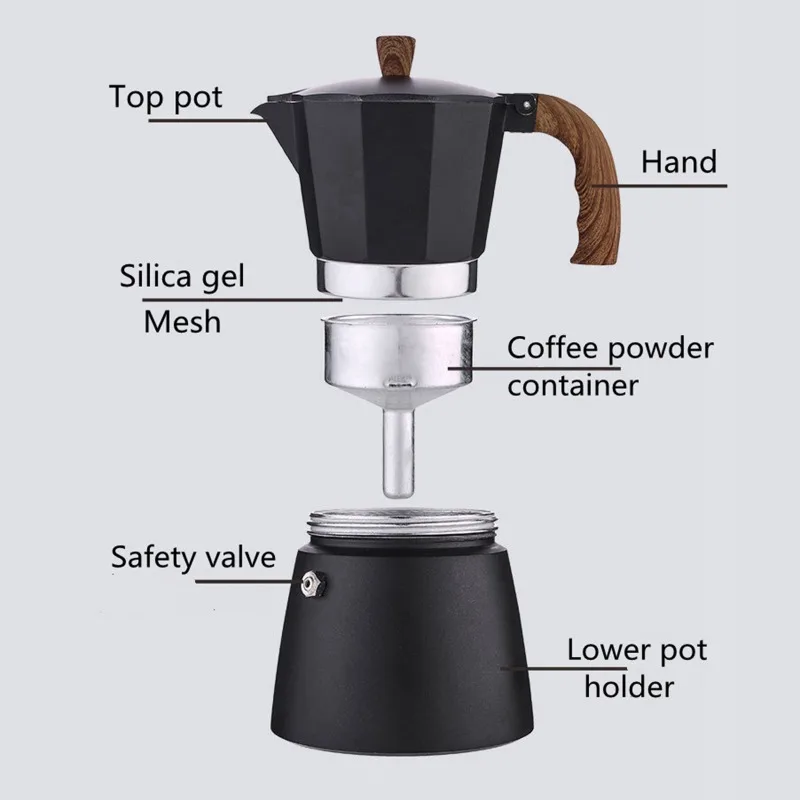 JUSTINLAU Coffee Moka Pot 150m - Coffee Equipment Tools recensie en prijs