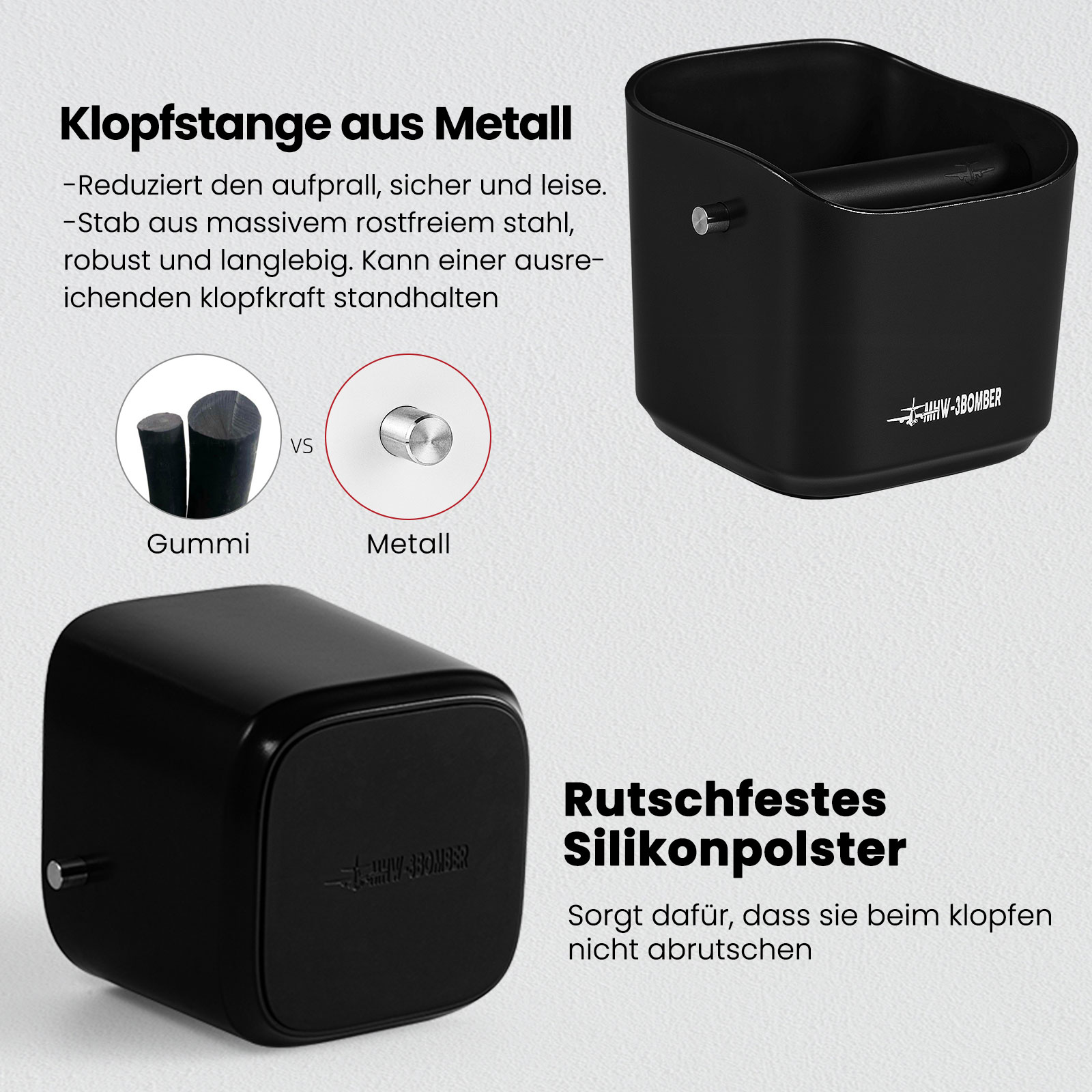 MHW-3BOMBER Knock Box 1.2L Cof - Coffee Knock Box recensie en prijs