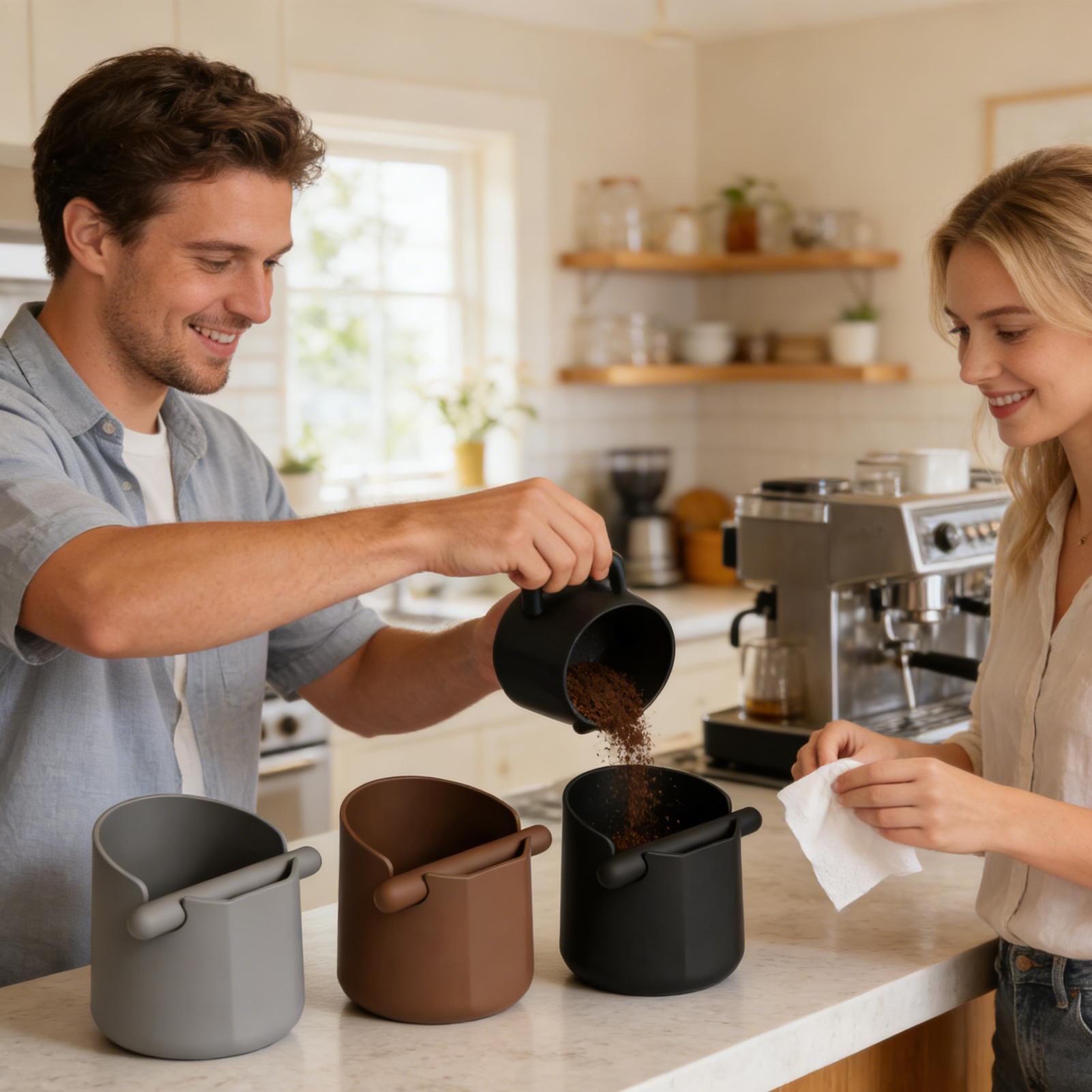 Coffee grounds tapping box wit - Coffee Knock Box recensie en prijs