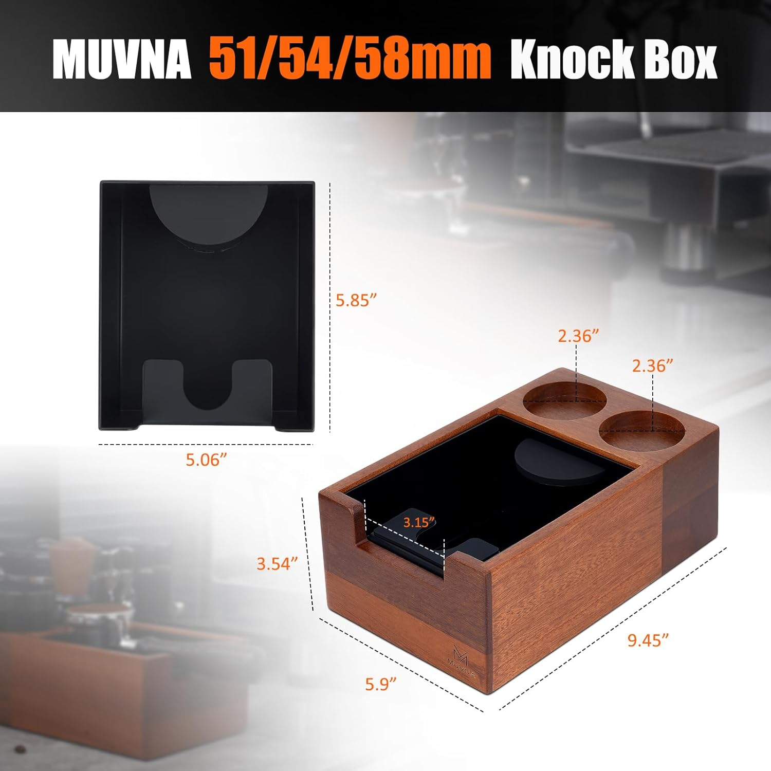 MUVNA Espresso Knock Box, Coff - Coffee Knock Box recensie en prijs